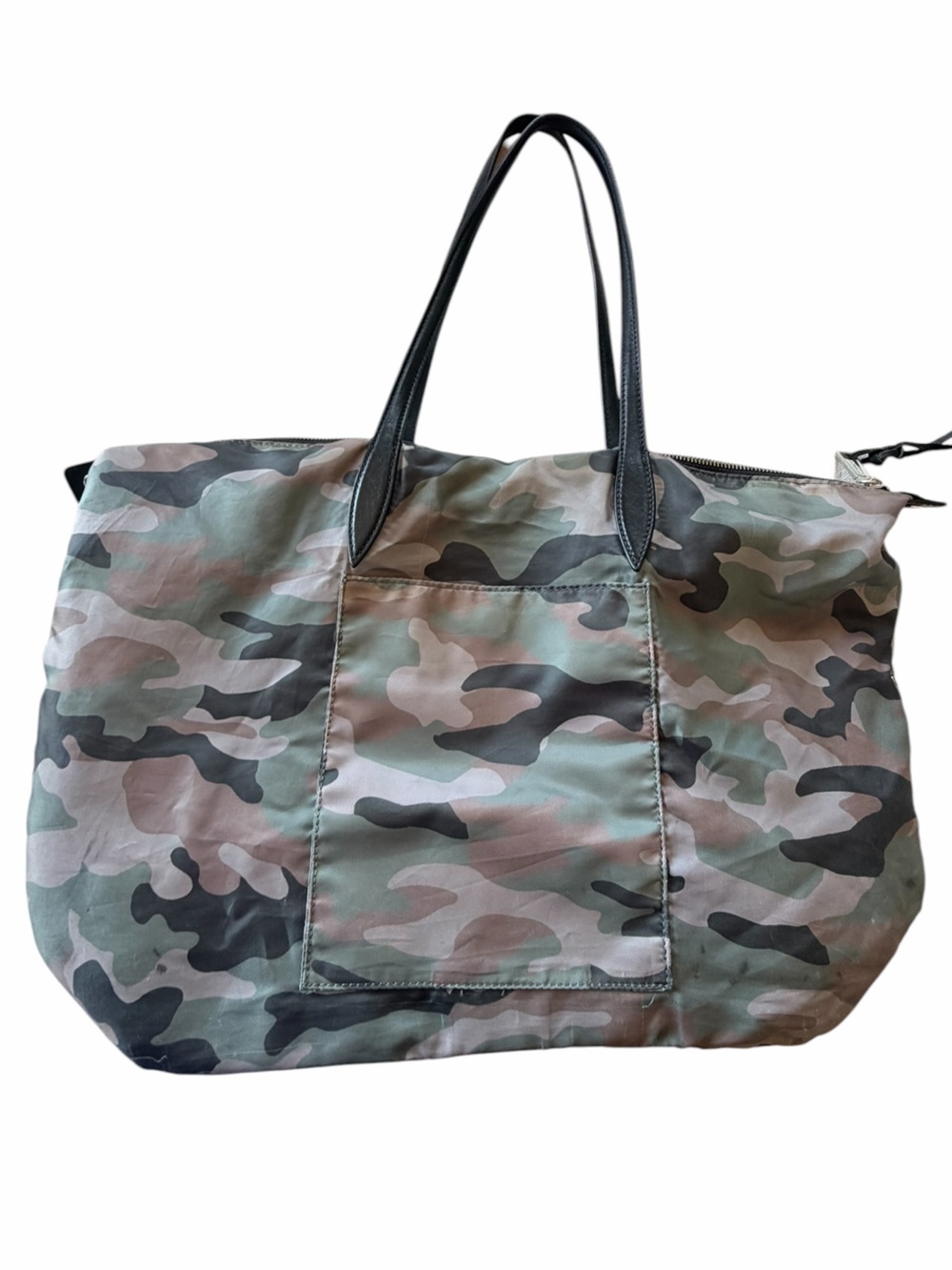 Rebecca Minkoff Camouflage nylon Tote Bag with Black Handles